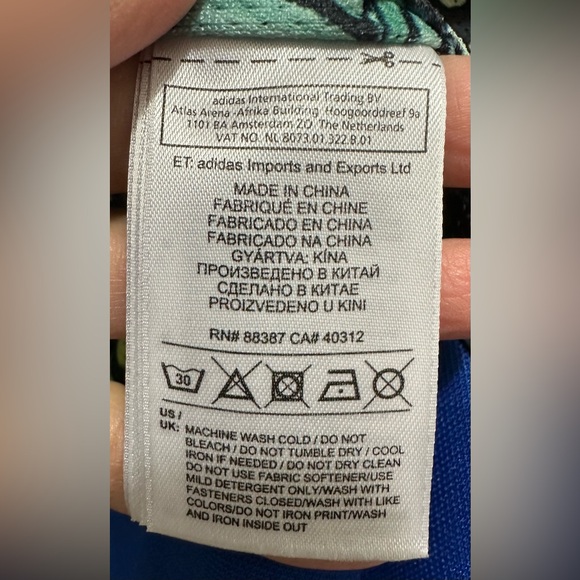 adidas Originals WMN Blue/White Track Jacket LIMITED DESIGN Butterfly Inside Med - Picture 8 of 14